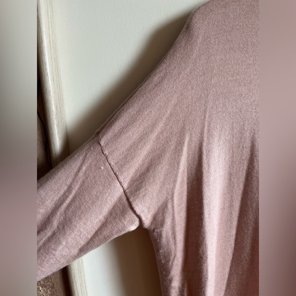 Eileen Fisher 100% Merino Wool Pink Turtleneck Sweater Top - Picture 4 of 11